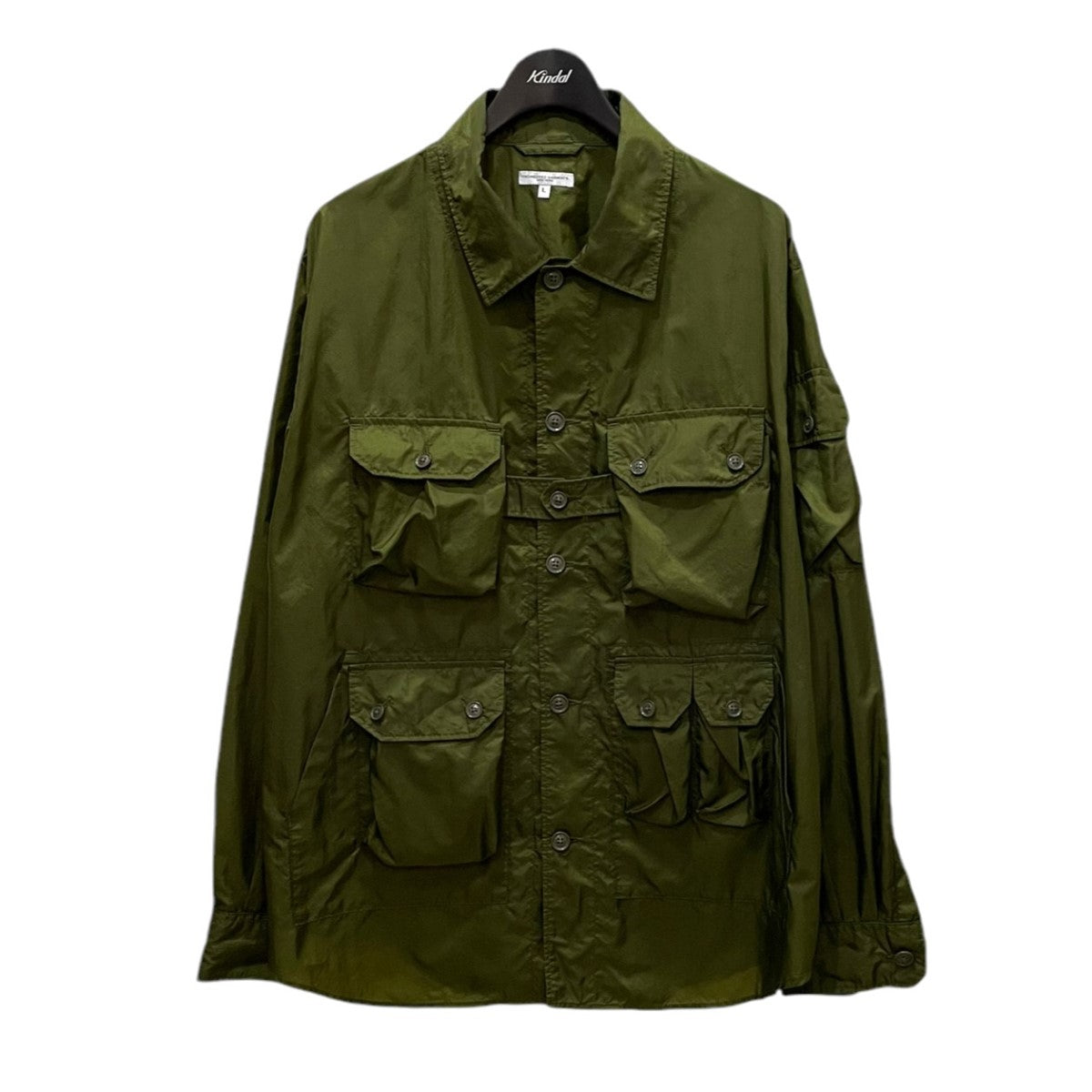 Engineered Garments(エンジニアードガーメンツ) Explorer Shirt Jacket リップストップ ナイロンミリタリージャケット カーキ サイズ L｜【公式】カインドオルオンライン ブランド古着・中古通販【kindal】