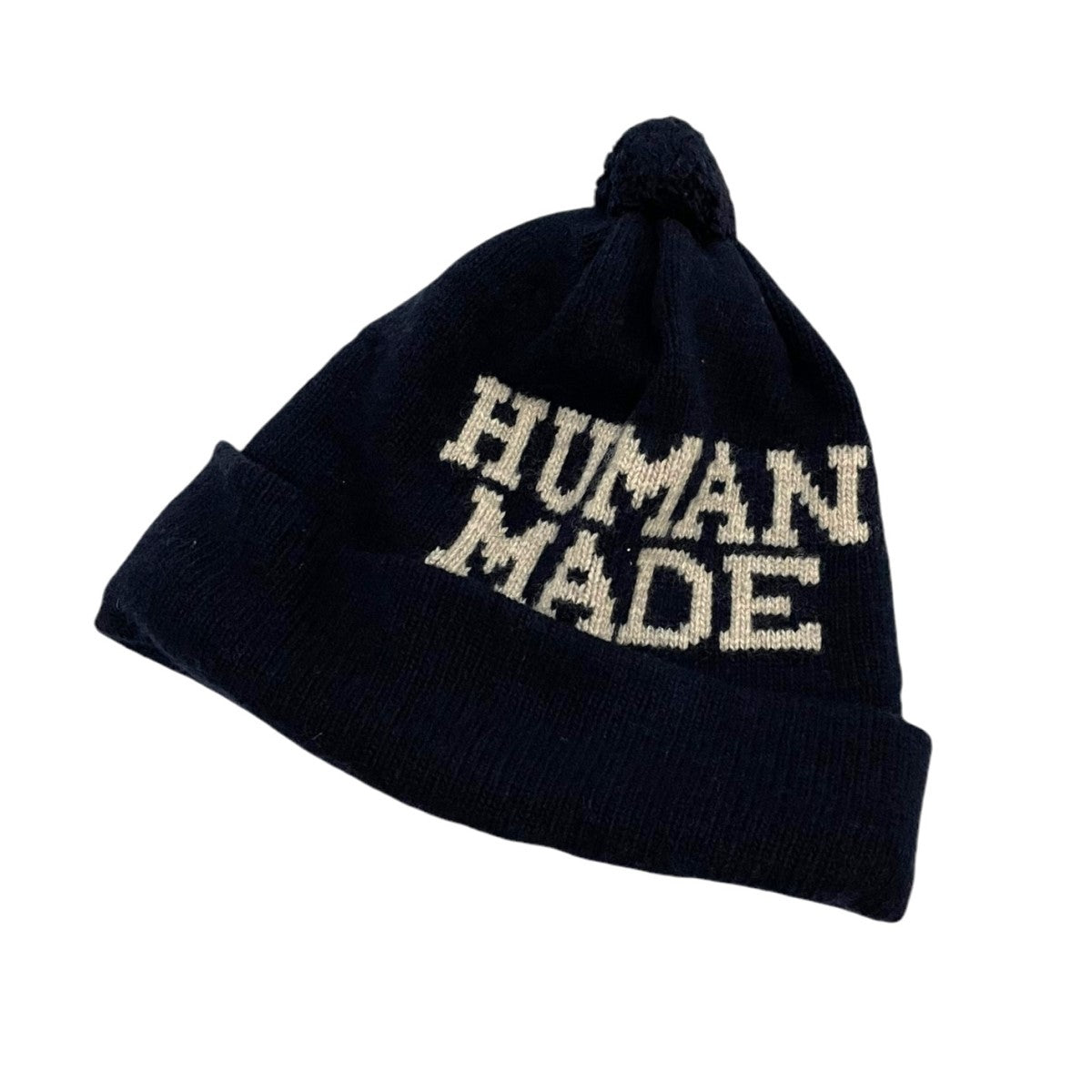 HUMAN MADE(ヒューマンメード) ロゴニットキャップニットキャップ ネイビー｜【公式】カインドオルオンライン  ブランド古着・中古通販【kindal】