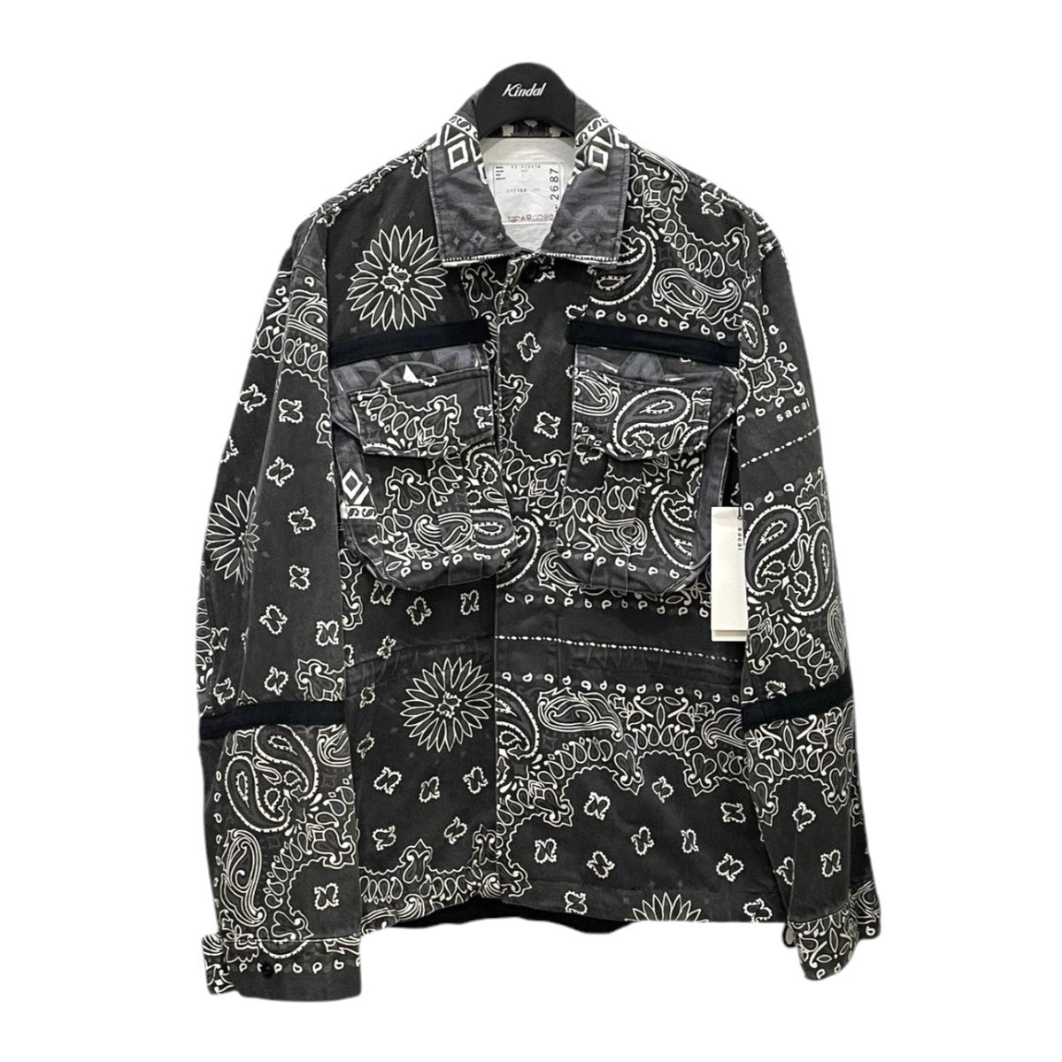 sacai(サカイ) バンダナプリントブルゾン Bandana Print Blouson 22-02687M 22-02687M ブラック サイズ  1｜【公式】カインドオルオンライン ブランド古着・中古通販【kindal】