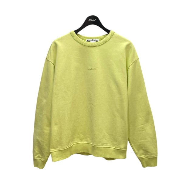 ACNE STUDIOS(アクネストゥディオズ) スタンプロゴスウェット イエロー  