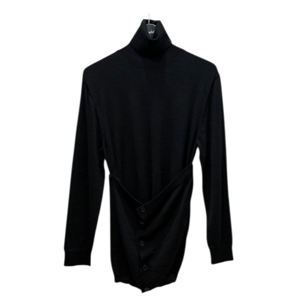 【購入前に連絡願います】LEMAIRE トップス ／ ITALY 古着 S LEMAIRE(ルメール) BUTTONED TURTLENECK ブラック サイズ S｜【公式