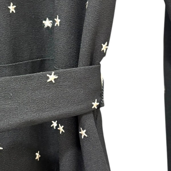 スタードット刺繍ワンピース