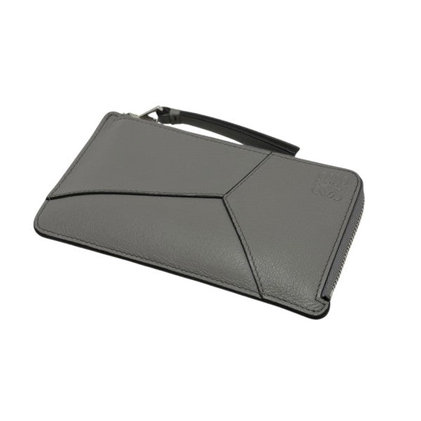 美品　LOEWE アナグラム パズル　ロング　コインケース a638 LOEWE(ロエベ) パズル ロング コインカードホルダー グレー