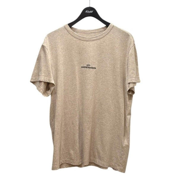 Maison Margiela(メゾンマルジェラ) ロゴ刺繍T ベージュ サイズ