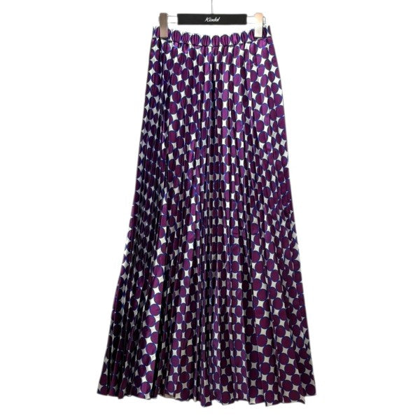 ドット柄オリガミプリーツスカート 522250802601