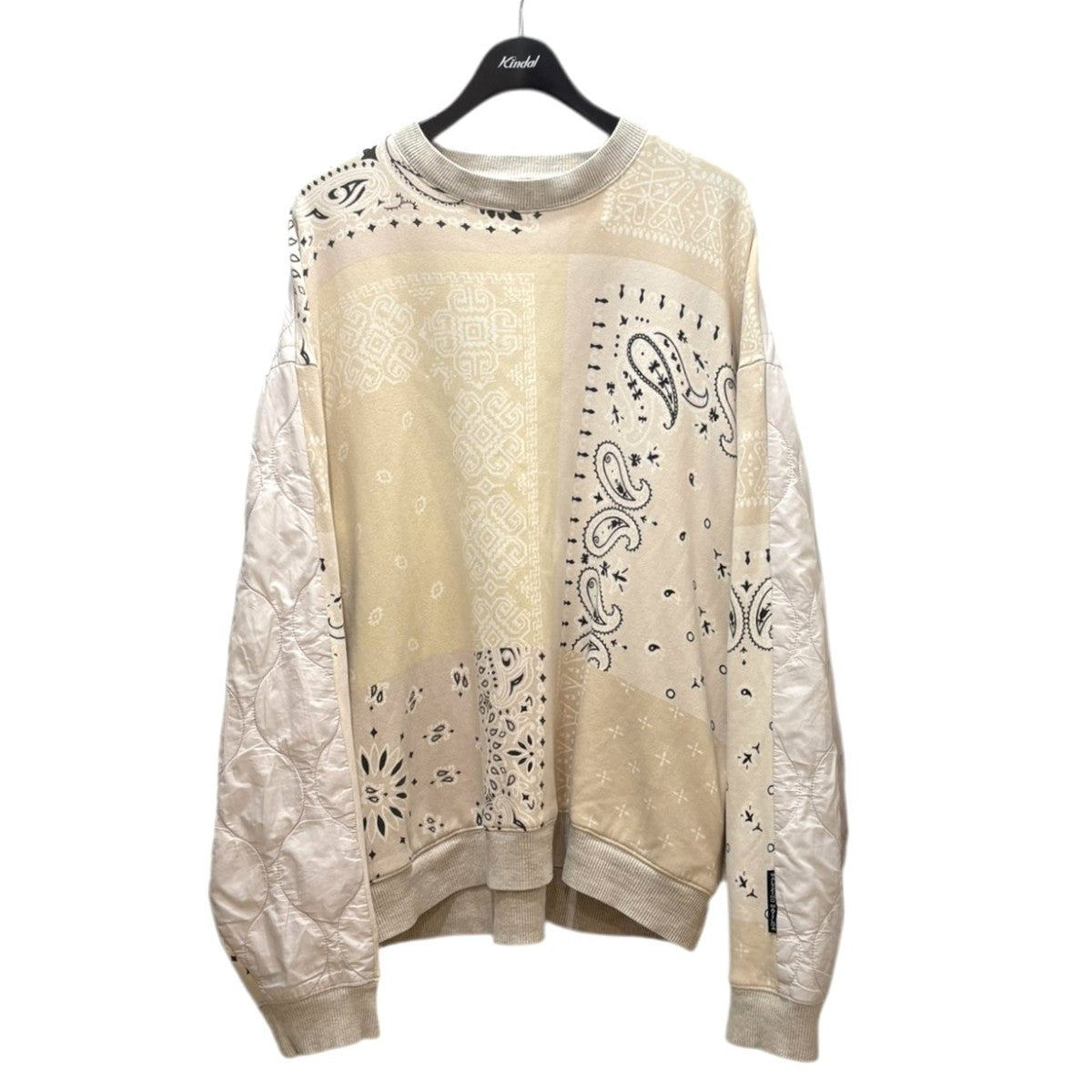 Bandana Bivouac Big Crewneck異素材スウェットEK-1005