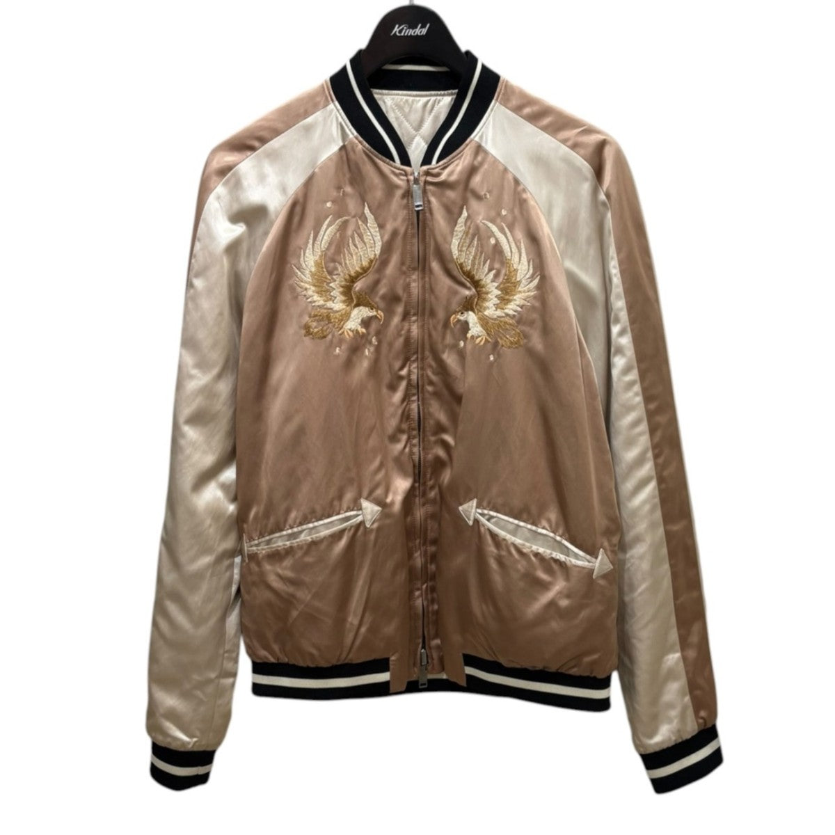 Bird Embroidery Souvenir Jacket リバーシブルスカジャン P48206459