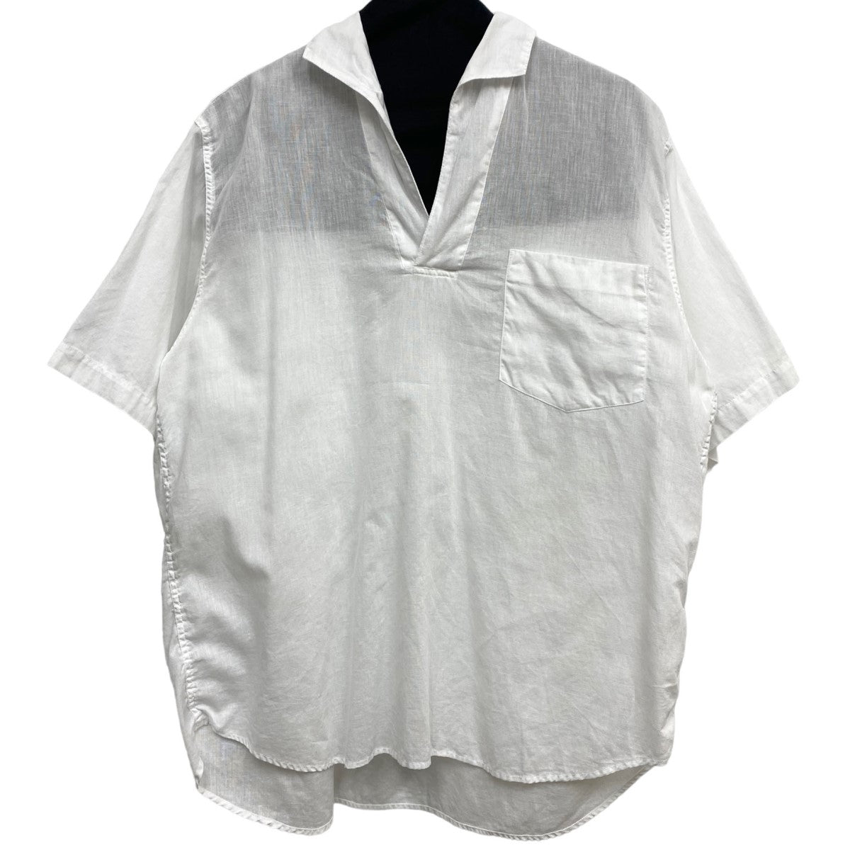 COMOLI(コモリ) 22SS ベタシャンスキッパー半袖シャツ ホワイト サイズ 