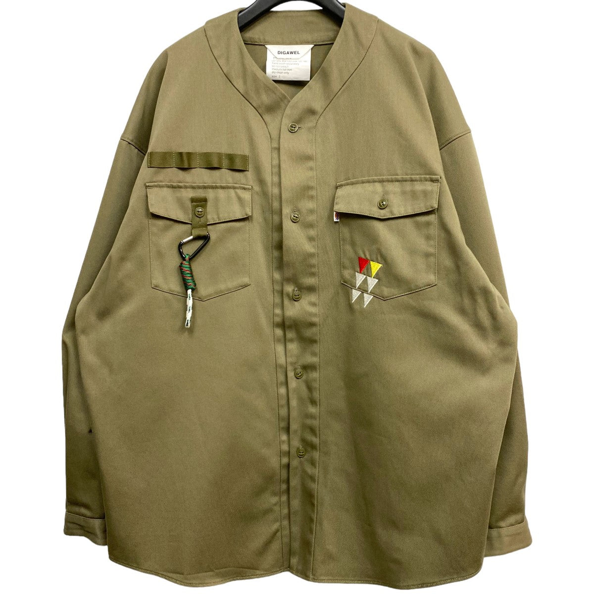 DIGAWEL×Dickies 23SS Cub Scouts Oversized Shirtベースボールシャツジャケット カーキ サイズ  13｜【公式】カインドオルオンライン ブランド古着・中古通販【kindal】