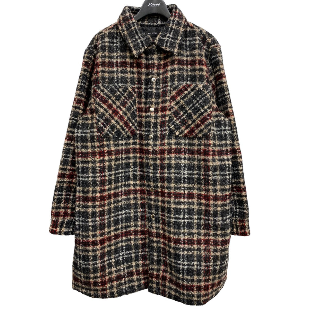 【last nest】FLANNEL OVER LONG SHIRTSメンズ