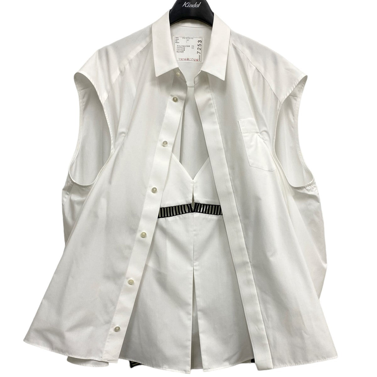 sacai(サカイ) 24SSCotton Poplin Shirtコットンポプリン キャミソール 