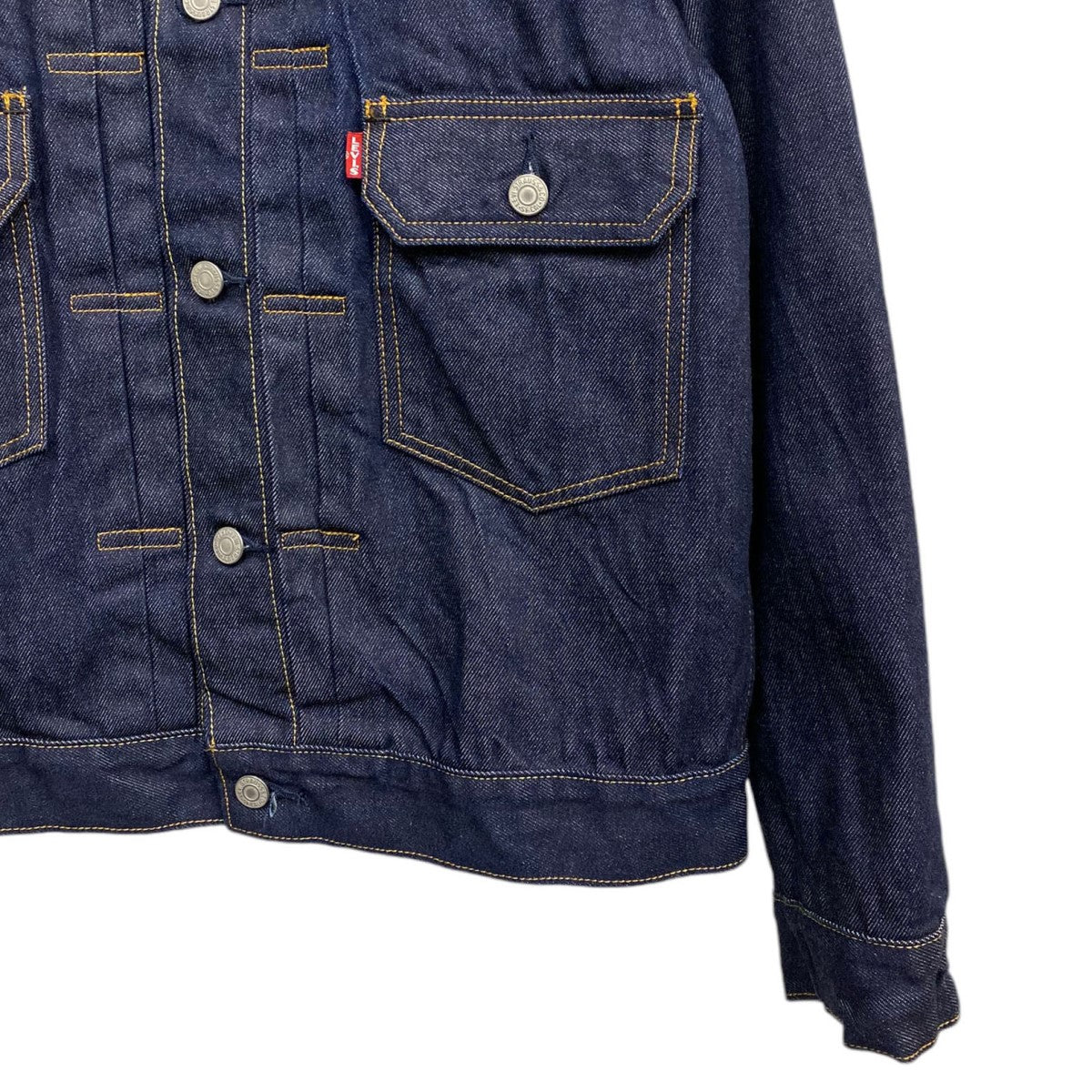LEVI’S PREMIUM JOURNAL STANDARD relume 24SS別注TYPE2 JKT Selvedge RIGID 2ndセカンドデニムジャケット 古着・中古-6枚目のアイテム画像