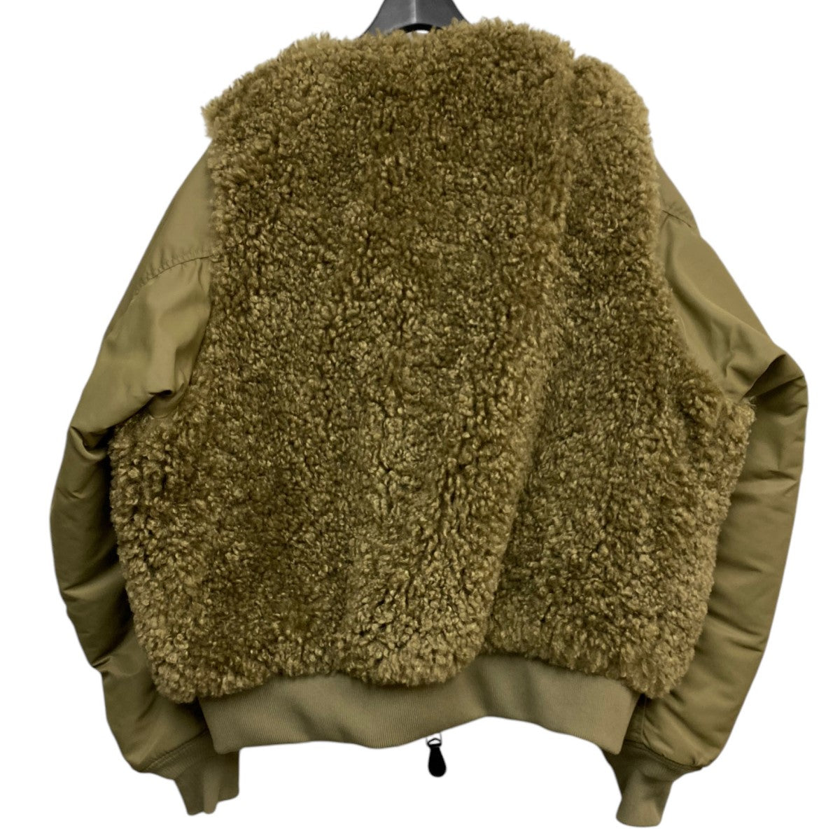 23AWFAUX SHEARLING TYPE MA-1ファードッキングオーバーサイズボンバーミリタリージャケット