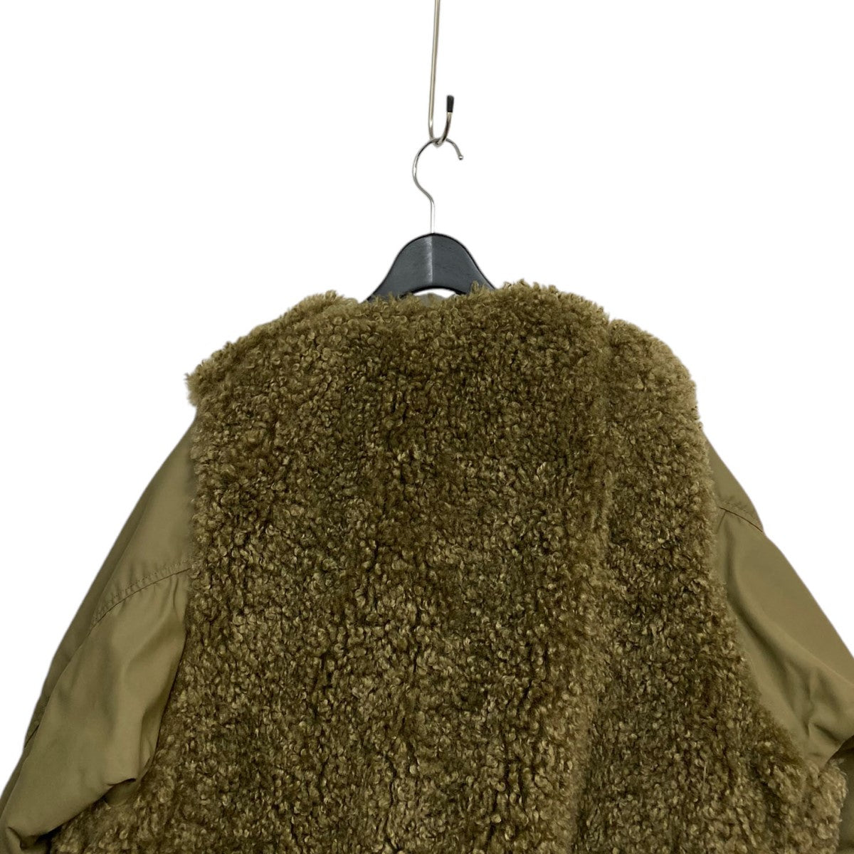 23AWFAUX SHEARLING TYPE MA-1ファードッキングオーバーサイズボンバーミリタリージャケット