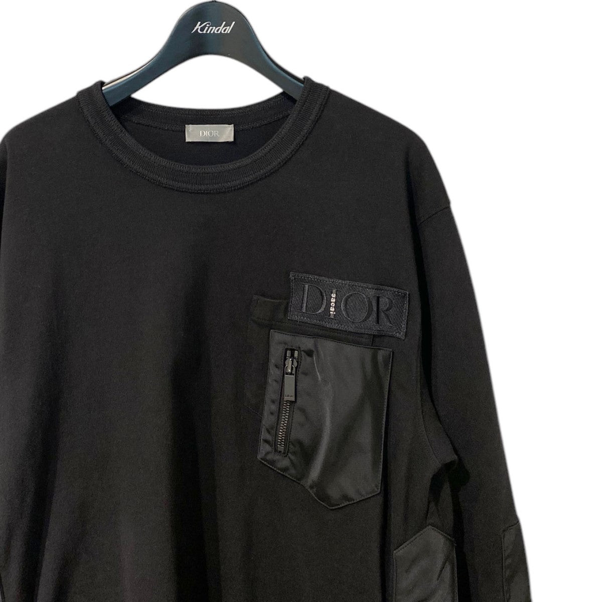 sacai DIOR(Kim Jones) 21AWDocking Over Shirtドッキングオーバーシャツロングスリーブ ロンT 古着・中古-4枚目のアイテム画像