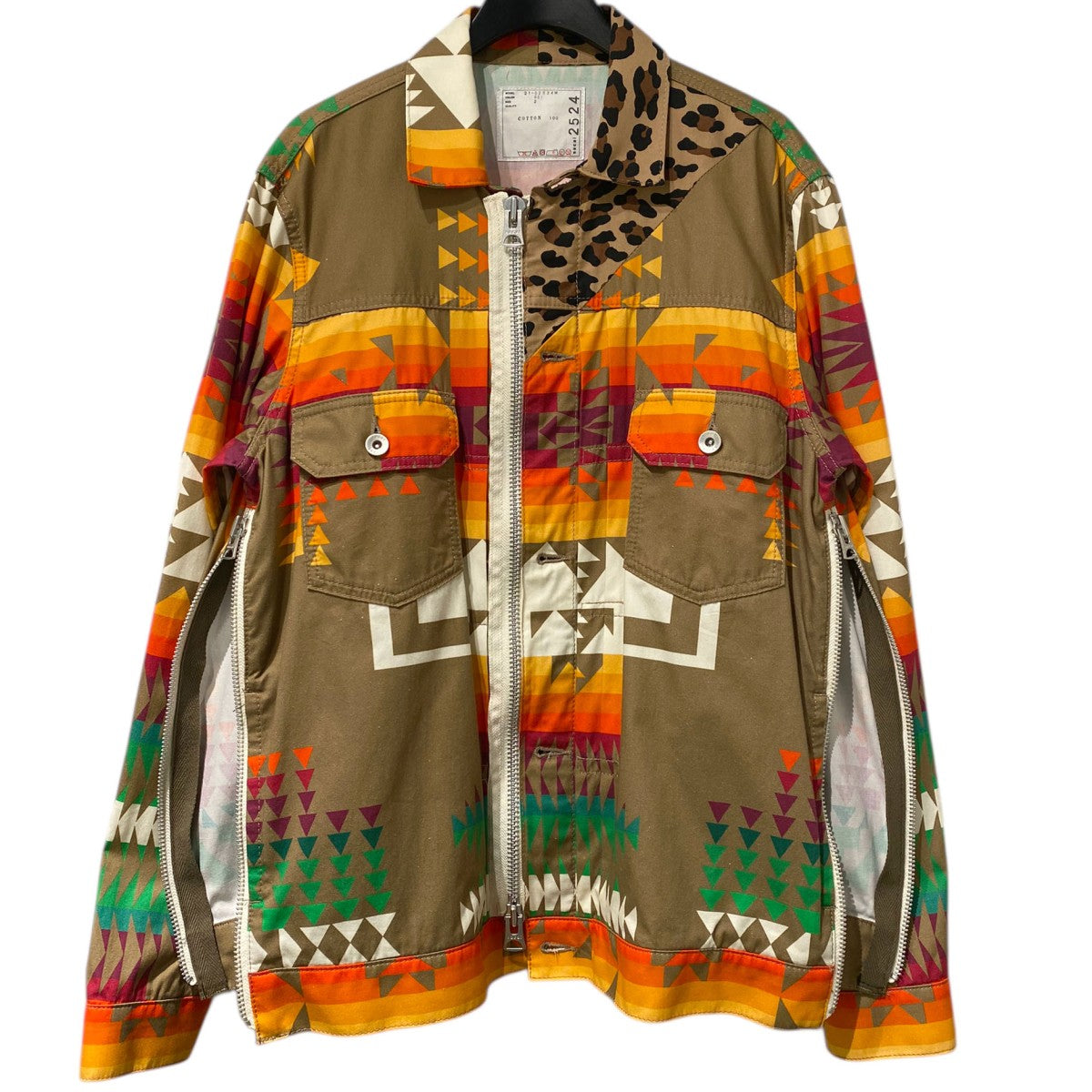 SACAI PENDLETON(サカイ ペンドルトン) 21SSArchive Print Mix Jacket 