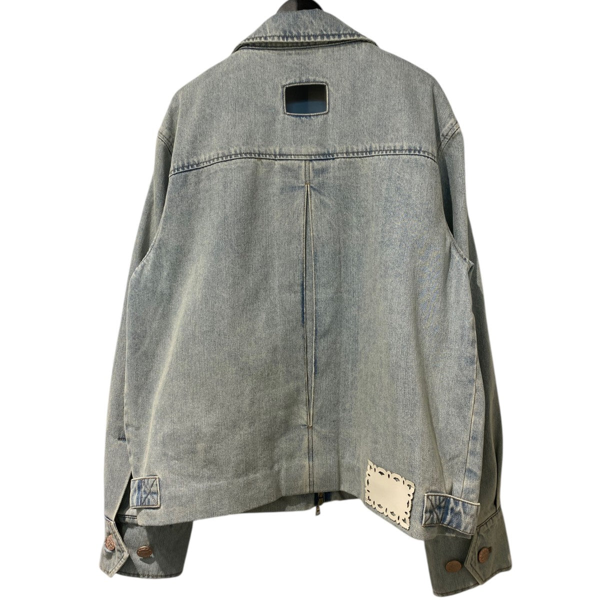 25SSWashed Denim Handker Chief Jacketウォッシュド加工デニムZIPジャケット