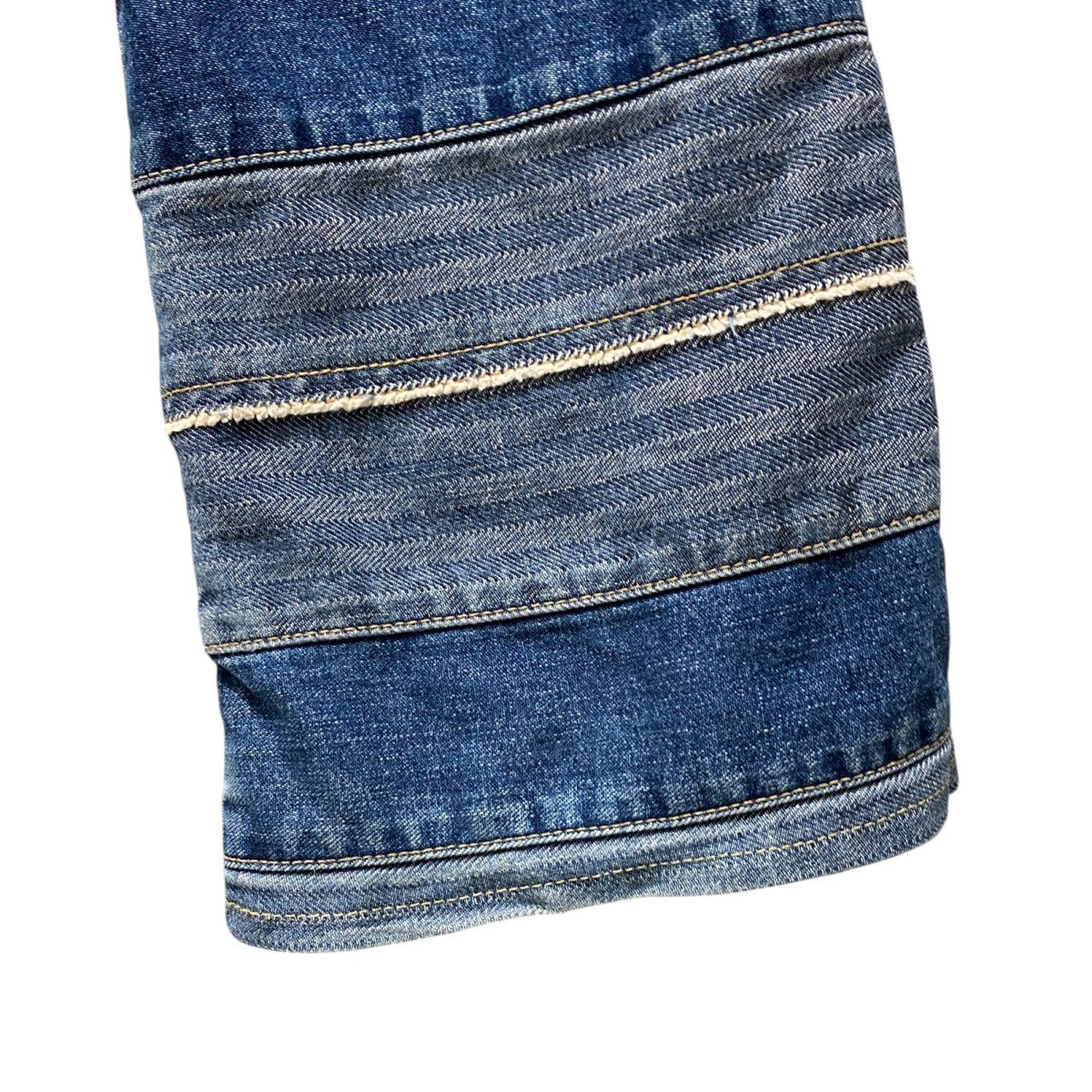 00's2AP-9631 KINKY JEANSツギハギウミヘビ加工フレアデニムパンツ