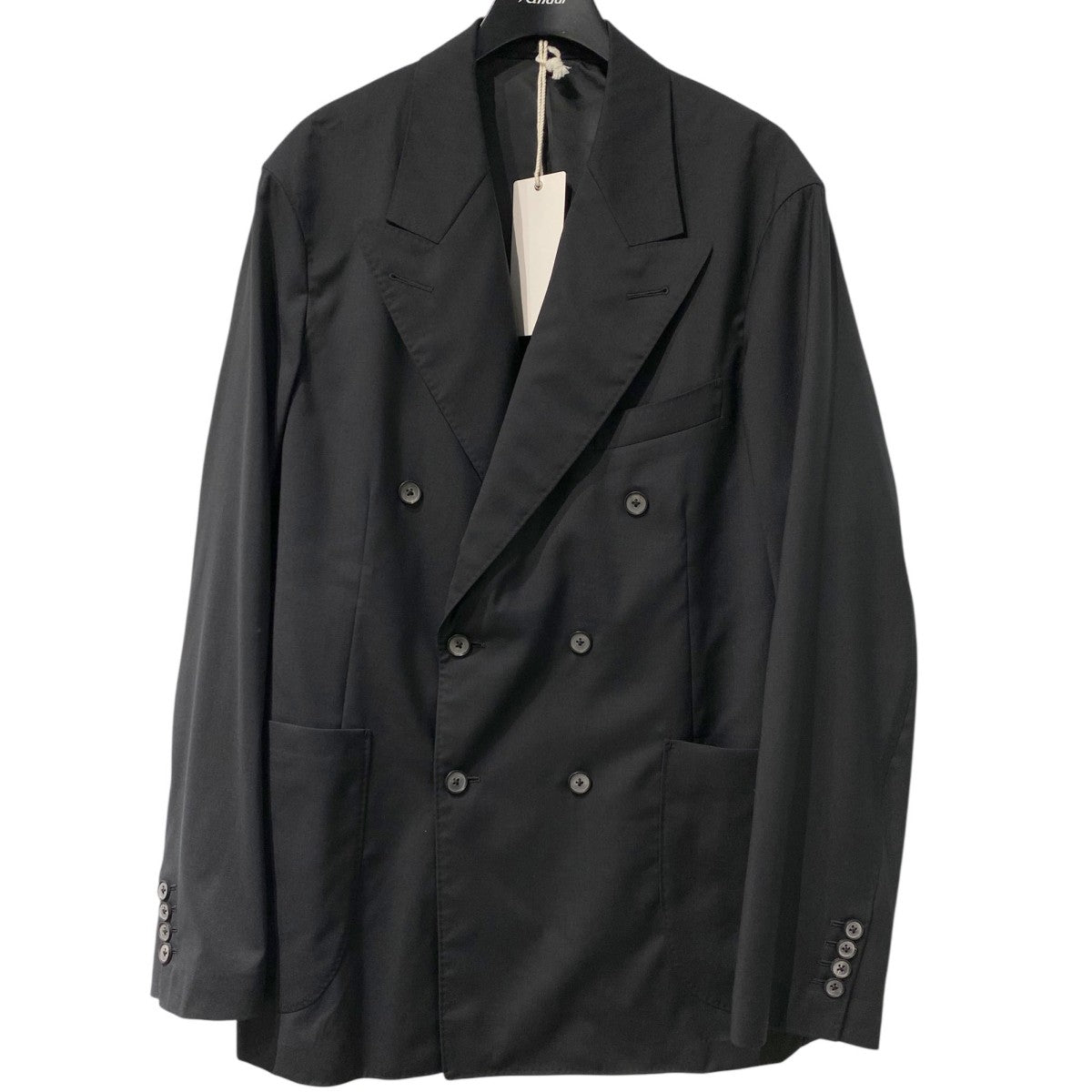 25SSEX. DOUBLE BREASTED JACKET WOOL SILKウールシルクダブルジャケット