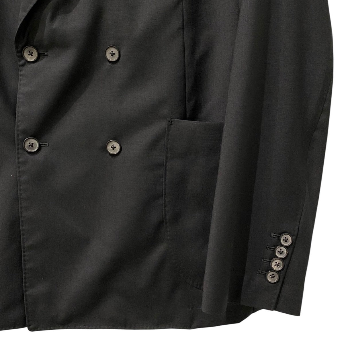 25SSEX. DOUBLE BREASTED JACKET WOOL SILKウールシルクダブルジャケット