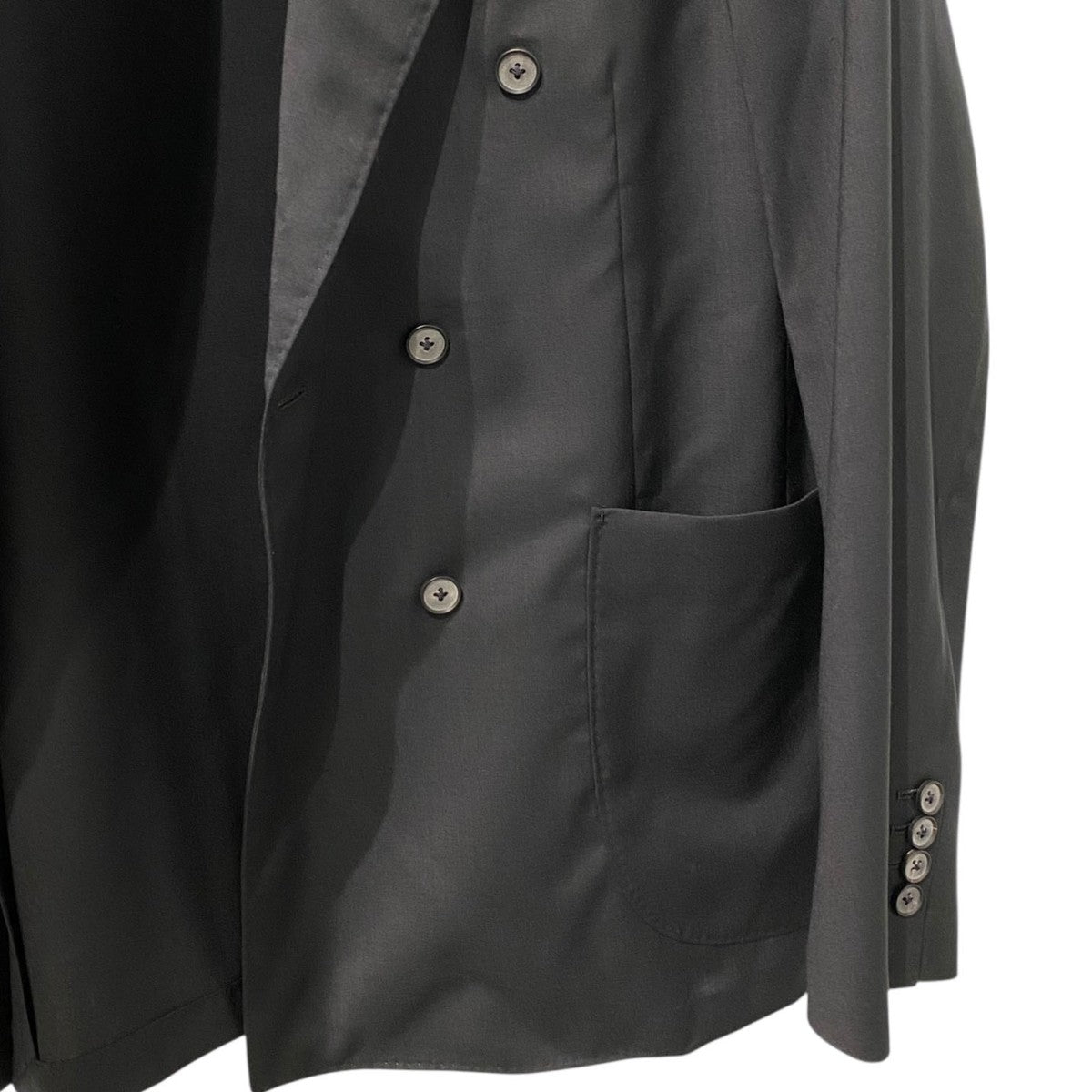 25SSEX. DOUBLE BREASTED JACKET WOOL SILKウールシルクダブルジャケット
