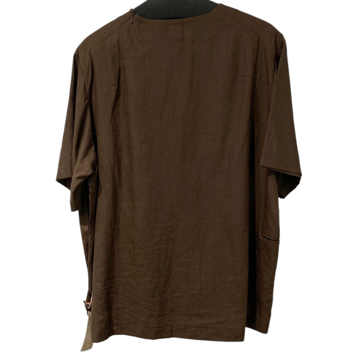 19SSLINEN BELTED TサイドベルトリネンTシャツ