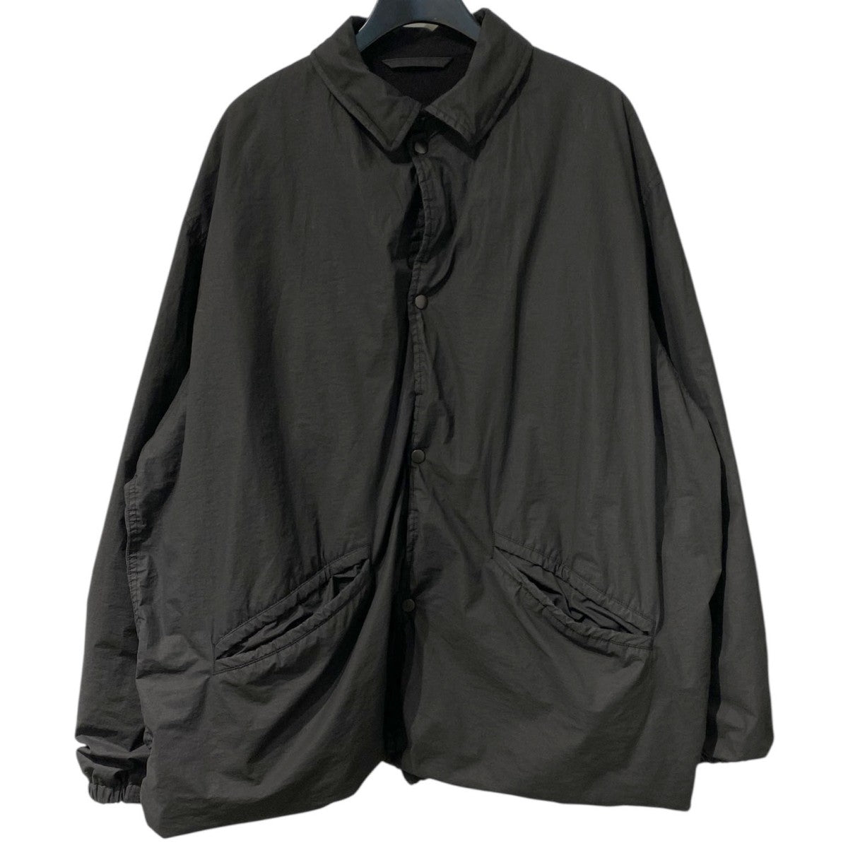 COMOLI 24AW コットンナイロンコーチジャケット サイズ2 COMOLI(コモリ) 24AWコットンナイロン コーチジャケット ブラック