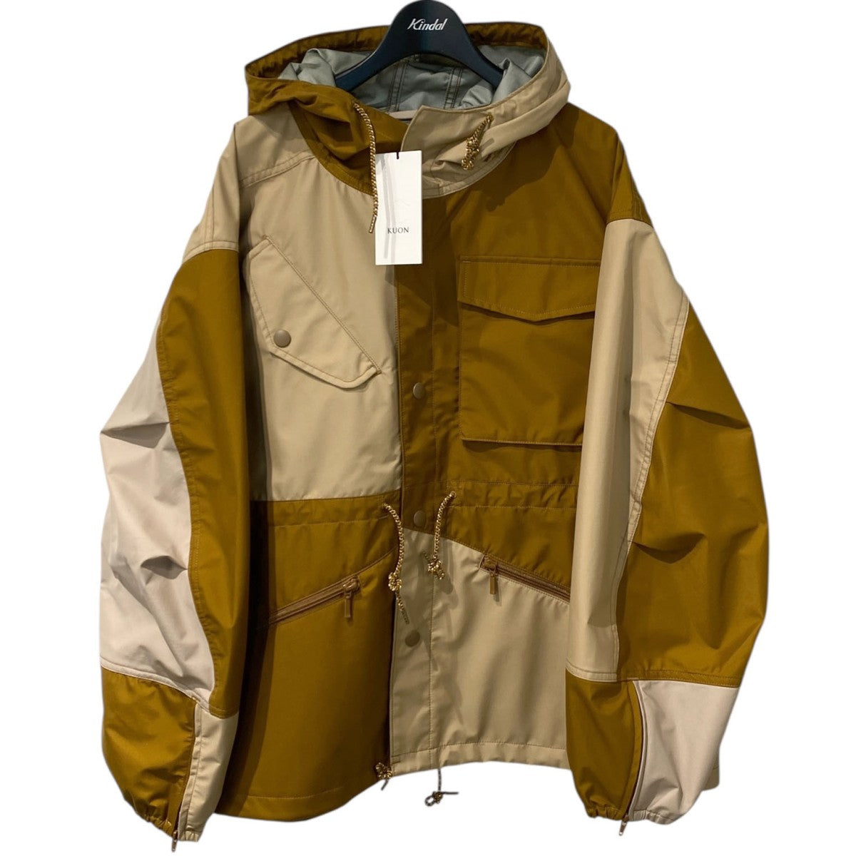 KUON(クオン) 24AWPatchwork Shell JacketパッチワークTECHテック
