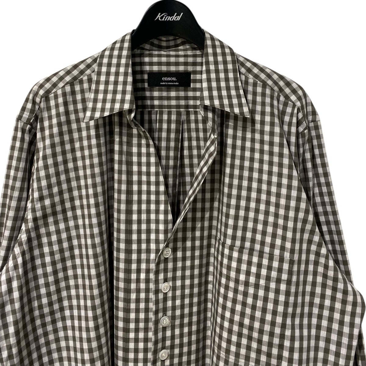 25SSGINGHAM CHILDISH SHIRTオーバーサイズオープンカラーチェックシャツ