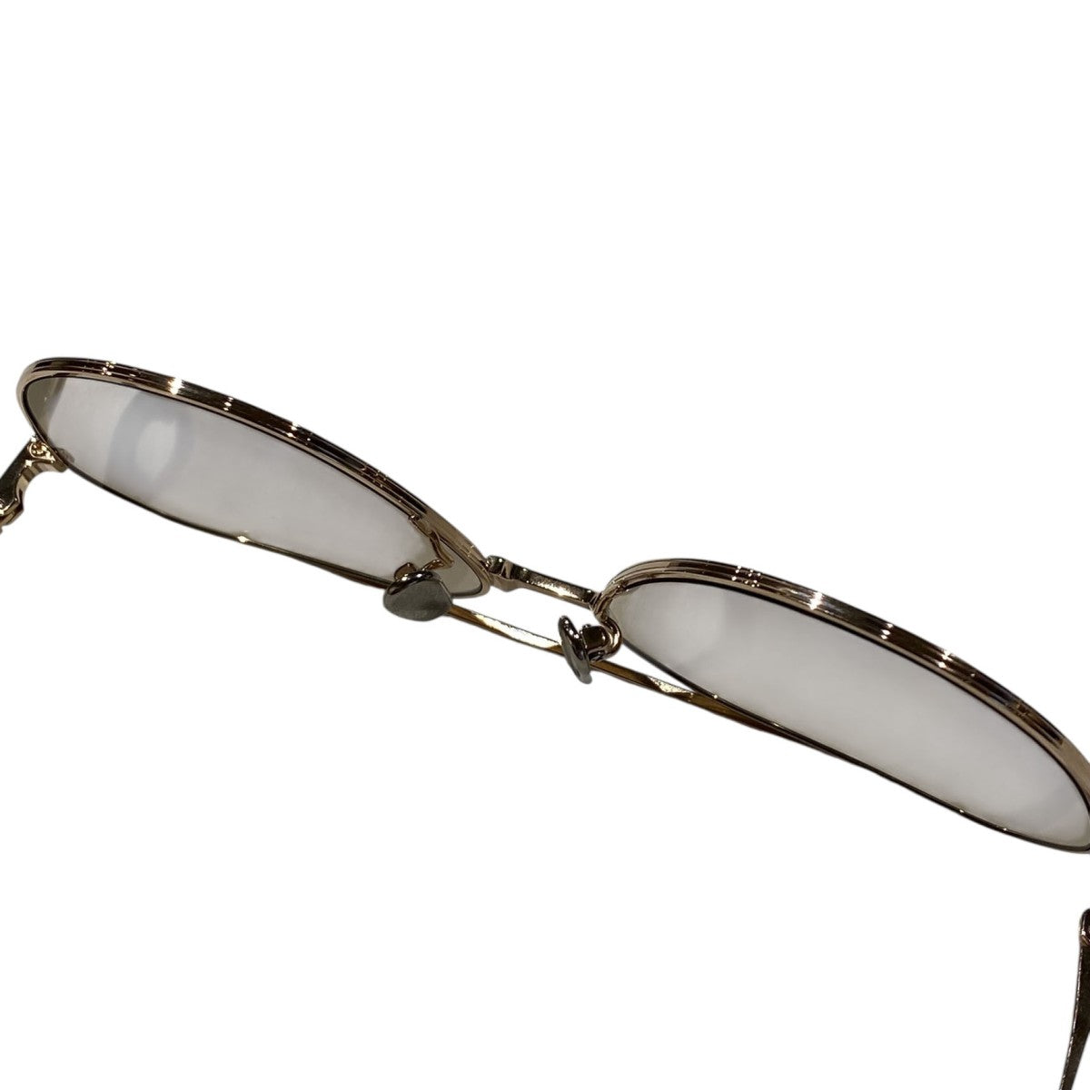 B0042オールチタンティアドロップツーブリッジモデルサングラスメガネ眼鏡