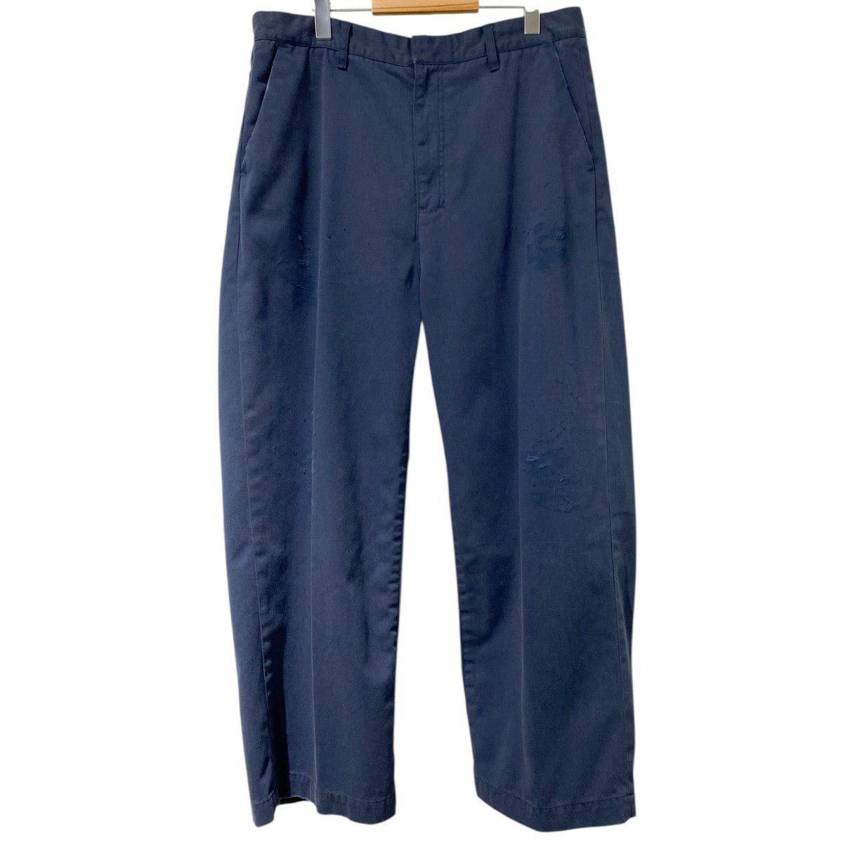 ANCELLM×WISM 24AWWIDE CHINO PANTS USEDダメージ加工ワイドチノパンツ