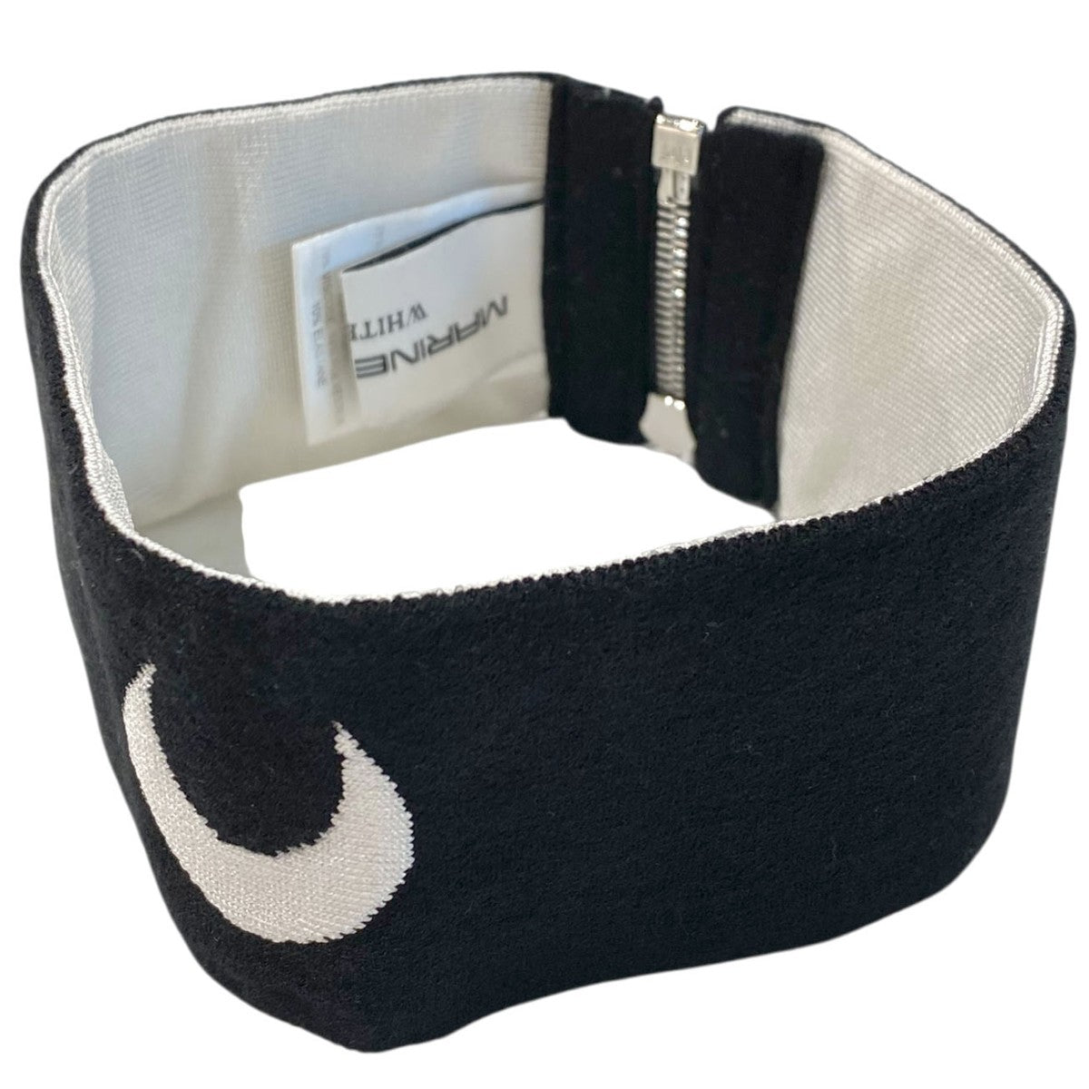 marine serre(マリーンセル) ムーンロゴヘアバンド ブラック サイズ SM