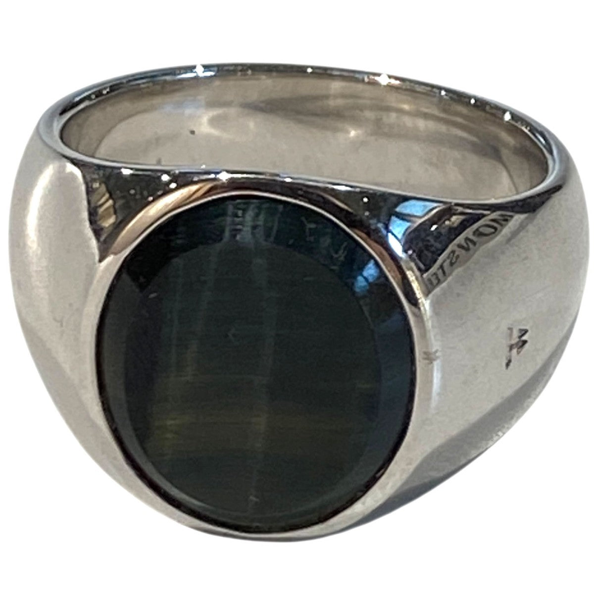 Oval Blue Hawk Eye Ringオーバル・ブルーホークアイリング