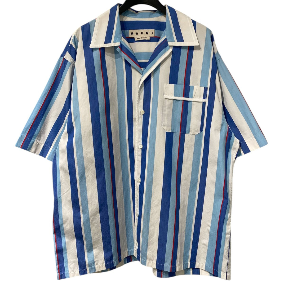 MARNI(マルニ) Stripe Open Collar Oversized Shirtストライプオープン