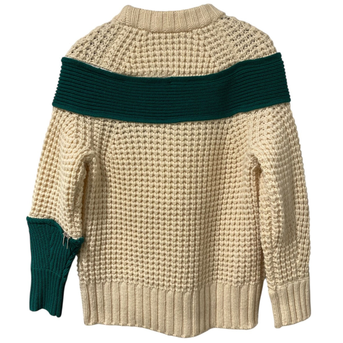 Wool zip attachment knitウールZIPアタッチメントニットセーター19-04591