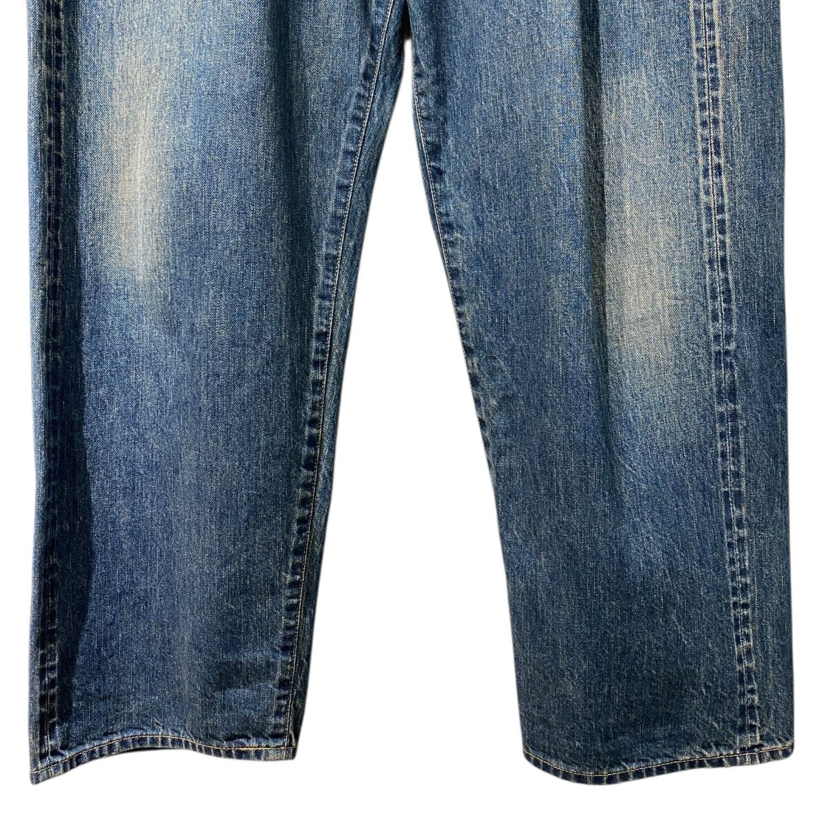 24SSBaggy Denim Pants ヴィンテージ加工バギーデニムパンツ
