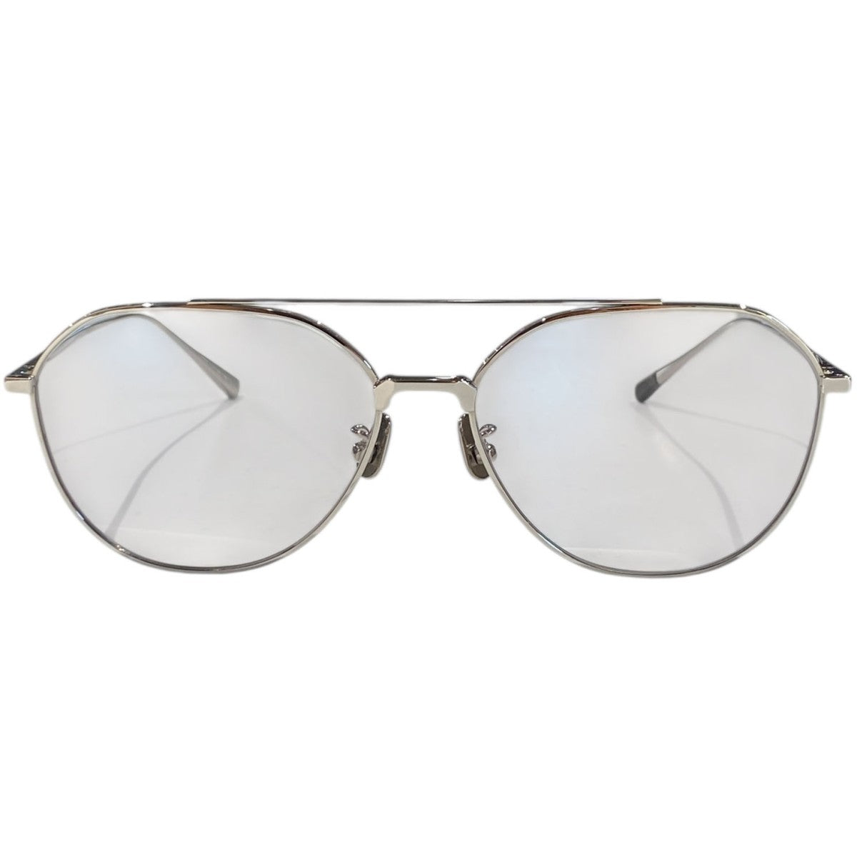 B0042オールチタンティアドロップツーブリッジモデルサングラスメガネ眼鏡
