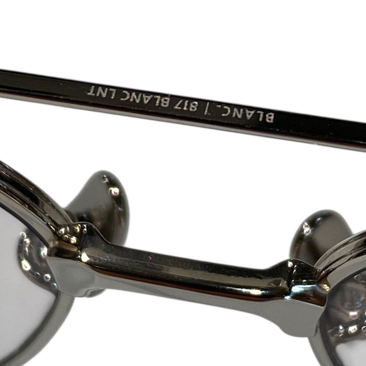 B0042オールチタンティアドロップツーブリッジモデルサングラスメガネ眼鏡