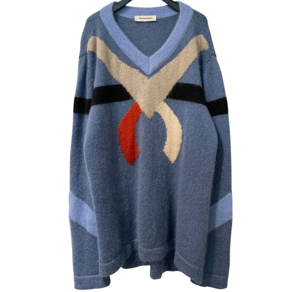 20AWNolan Intarsia Jumperオーバーサイズモヘヤニットセーター
