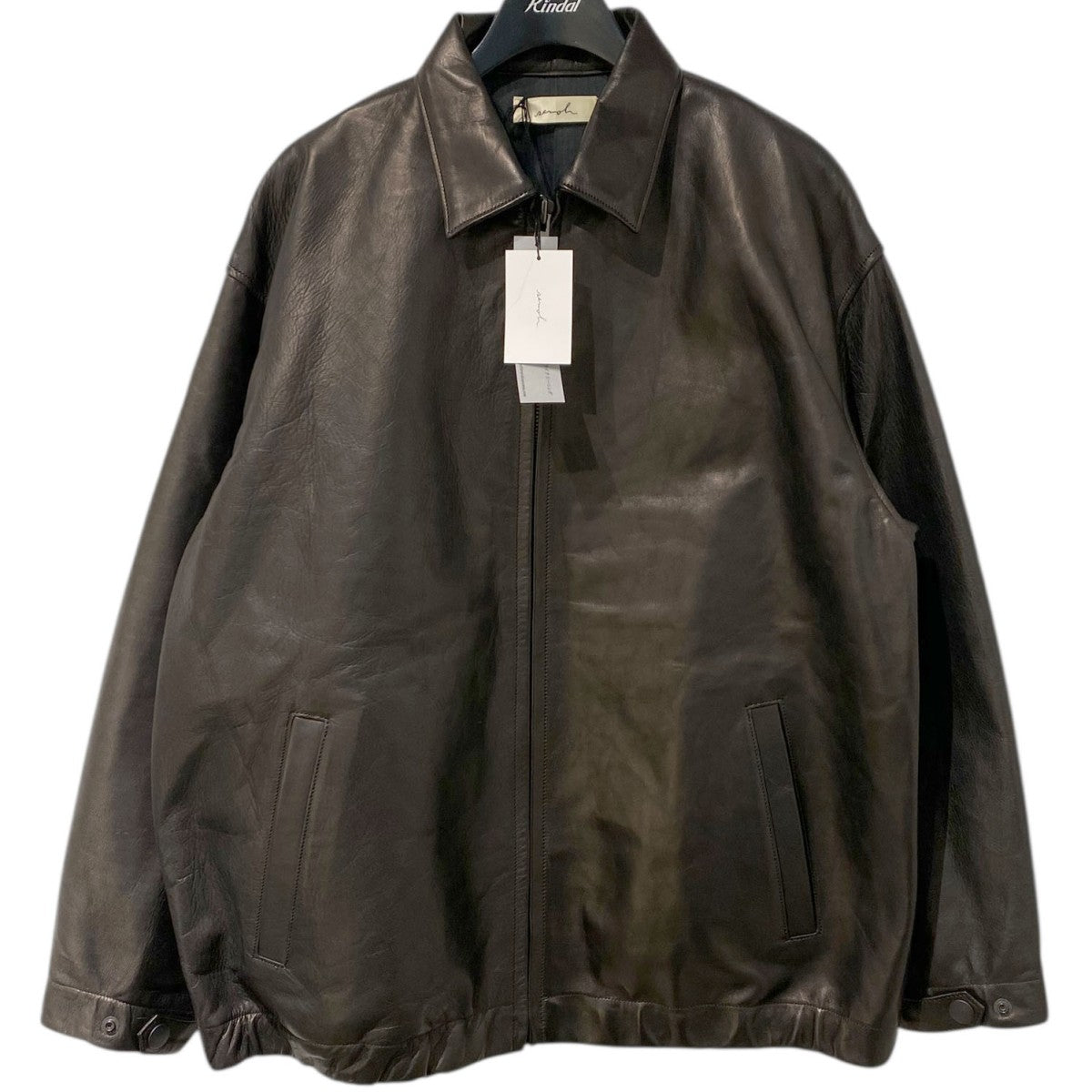 ＿kazer0no_ semoh(セモー) 25AWHorse Leather Zip BlousonホースレザーZIPレザー