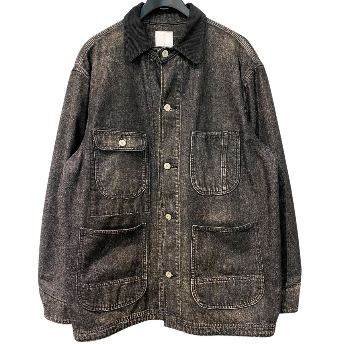 Miwa 様 カールヘルム　日本製　used加工ブラックデニム・カバーオール 古着 80s USA製 Carhartt デニム ミシガンチョア カバーオール