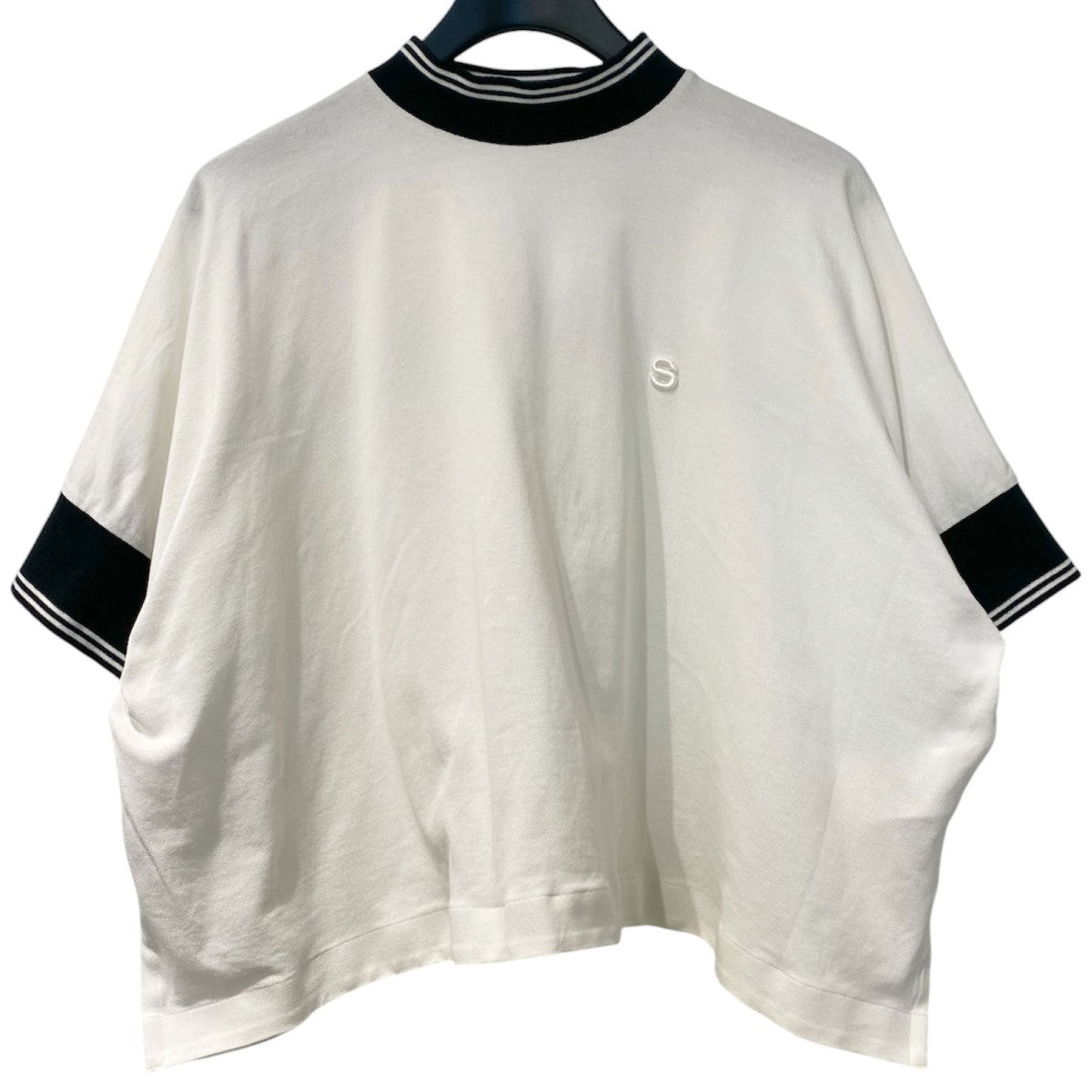sacai(サカイ) 21SSCotton Jersey PulloverオーバーサイズS刺繍モック