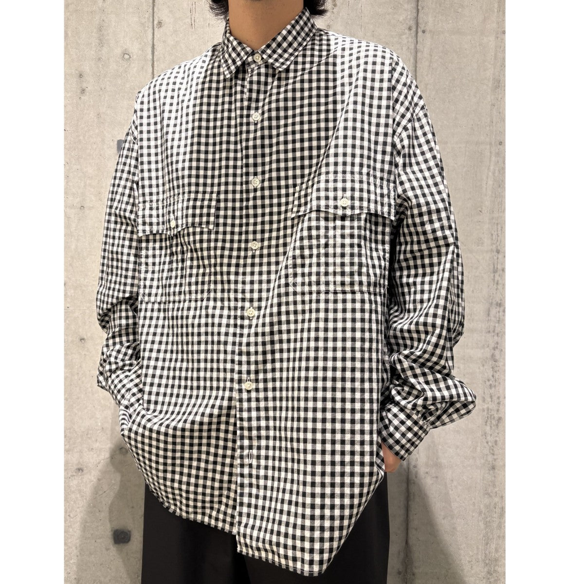 Roll Up Gingham Check Shirtロールアップギンガムチェックシャツ