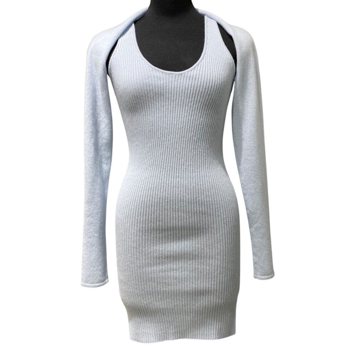 yo BIOTOP(ヨー ビオトープ) Cashmere rib tiny top＆Cashmere