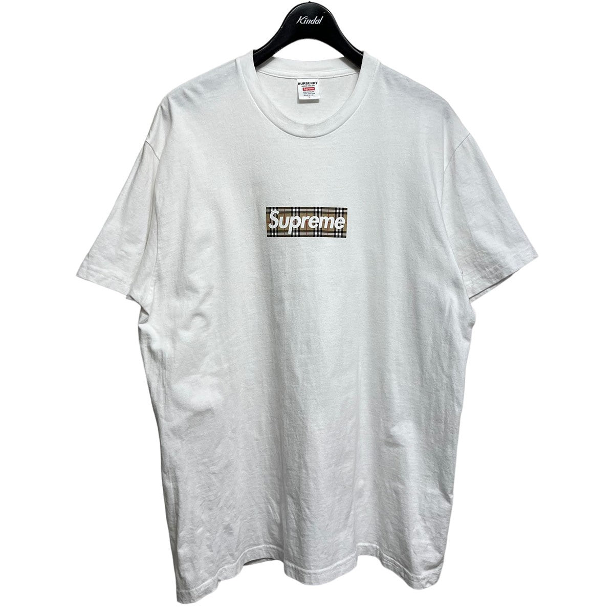 Supreme×Burberry 2022SS Box Logo Tee ボックスロゴTシャツ ホワイト サイズ L｜【公式】カインドオルオンライン  ブランド古着・中古通販【kindal】