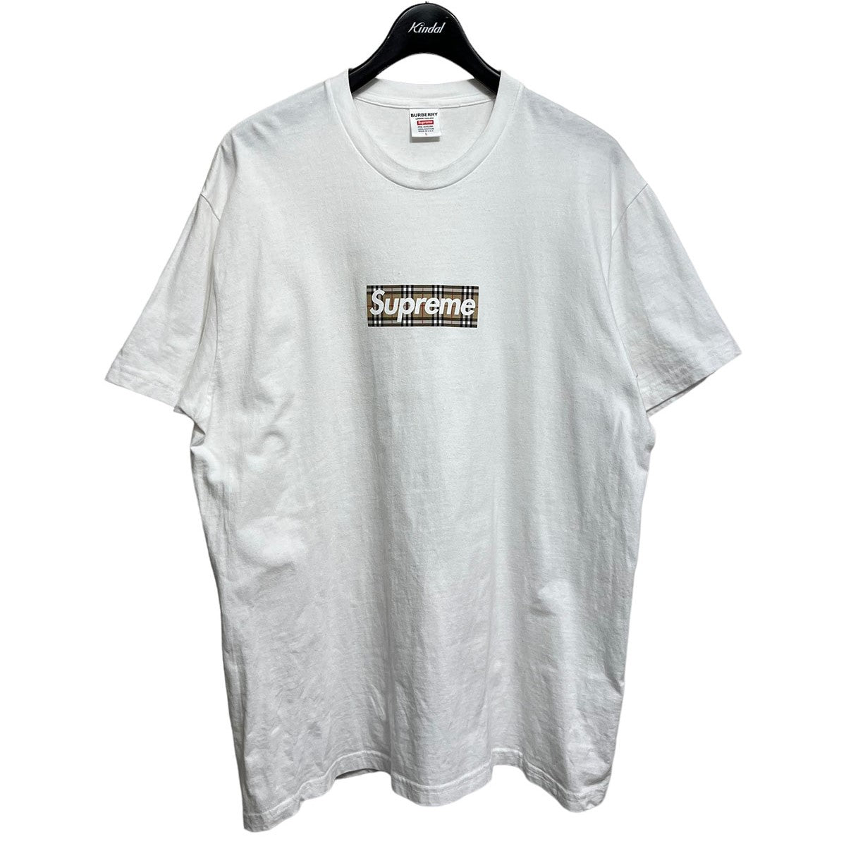 Supreme×Burberry 2022SS Box Logo Tee ボックスロゴTシャツ ホワイト 