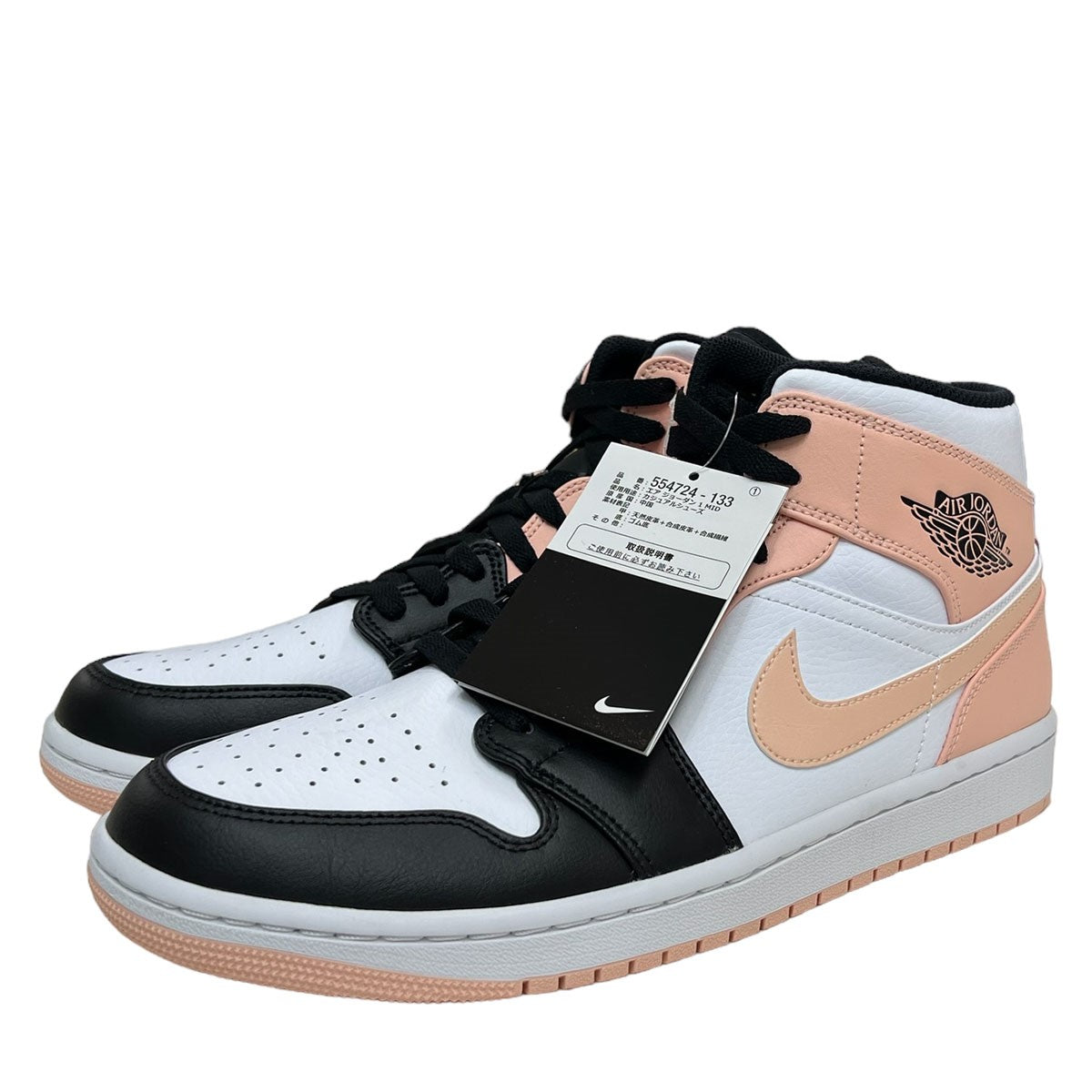 NIKE(ナイキ) AIR JORDAN 1 MID WHITE／BLACK／CRIMSON TINT 554724-133 ホワイト／ブラック／ クリムゾンティント サイズ 14｜【公式】カインドオルオンライン ブランド古着・中古通販【kindal】