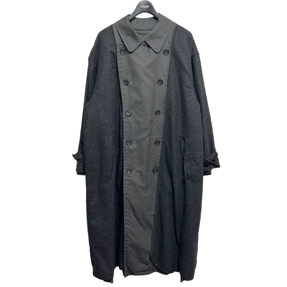 YOKE(ヨーク) REVERSIBLE TRENCH COAT リバーシブルトレンチコート YK21AW0142C チャコールグレー サイズ  2｜【公式】カインドオルオンライン ブランド古着・中古通販【kindal】