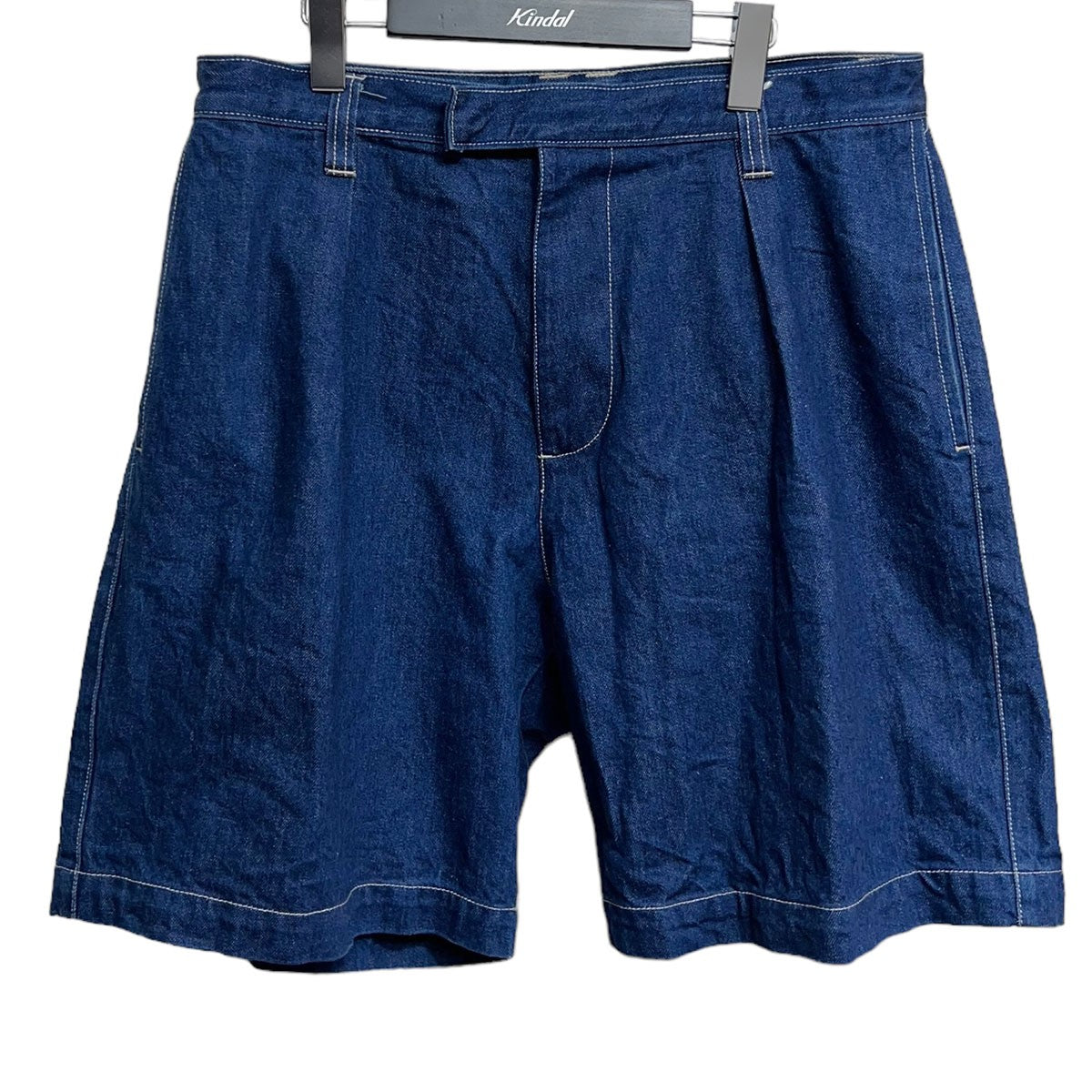 E．TAUTZ(イートウツ) CORE NAVAL SHORTS タックデニムショーツ XSH001