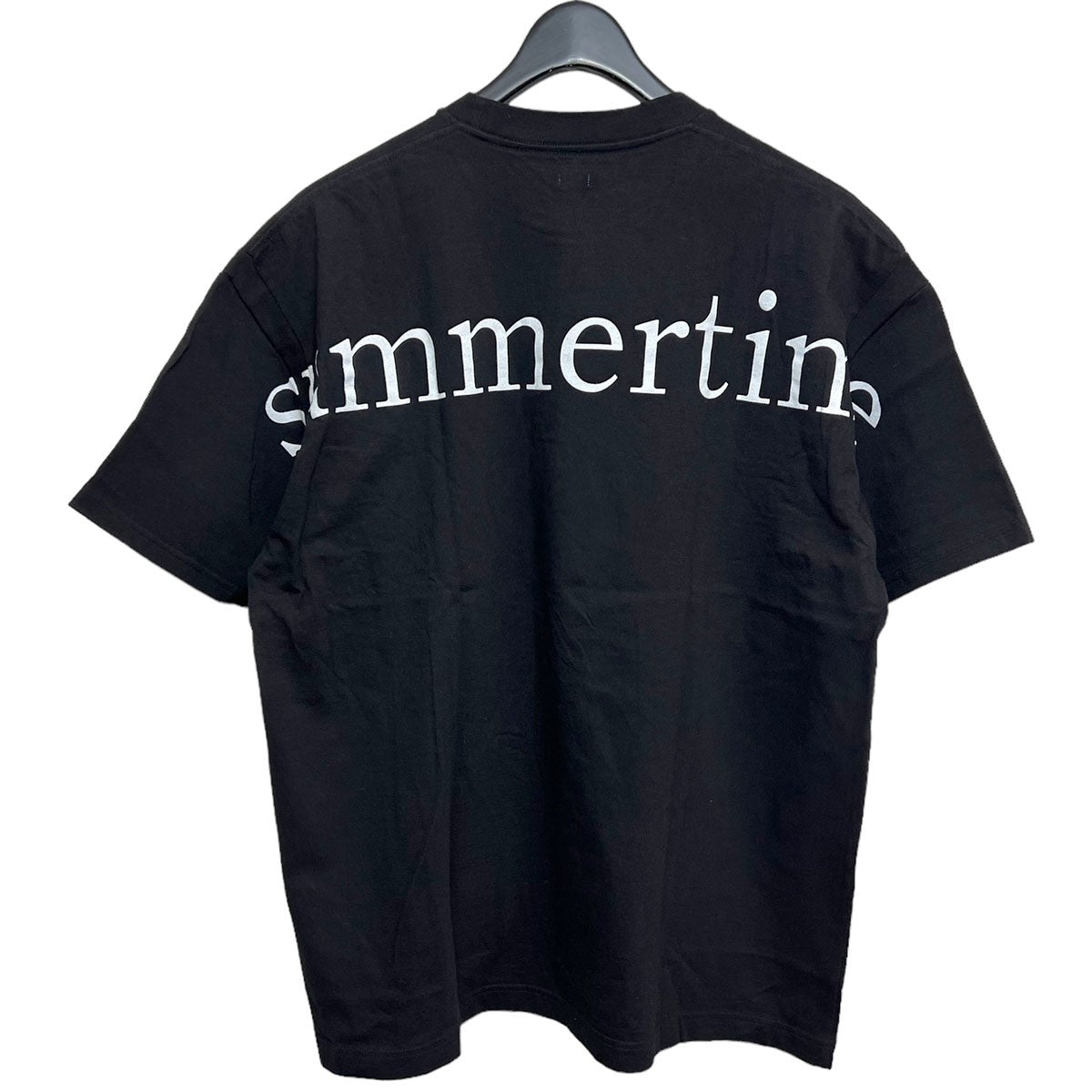 SEQUEL(シークエル) 2023SS SummertimeバックプリントTシャツ ブラック 